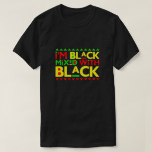 Soy negro mezclado con camiseta negra