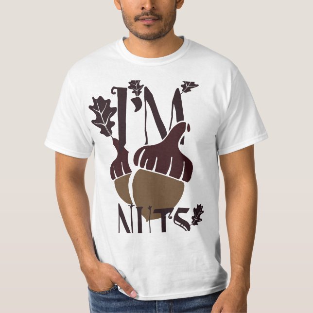 Soy nueces - Graciosa camiseta de maíz de otoño (Anverso)
