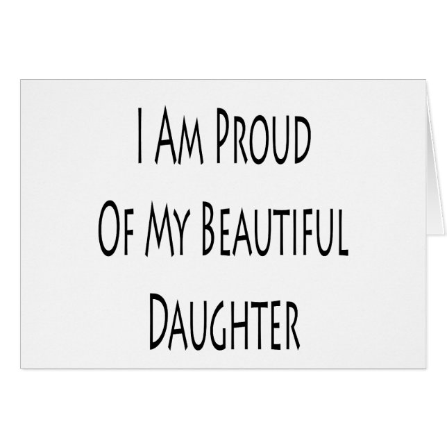 Soy orgulloso de mi hija hermosa (Anverso (Horizontal))