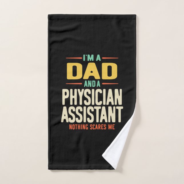 Soy papá y asistente de médicos (Toalla de mano)