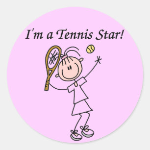 Soy Pegatina de Tenis Star