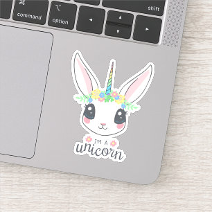 Soy Pegatina de Unicorn Contour