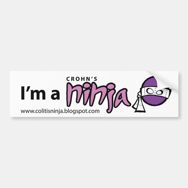 Soy pegatina para el parachoques de Ninja de un (Frente)