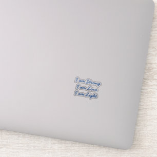 Soy pegatina transparente claro