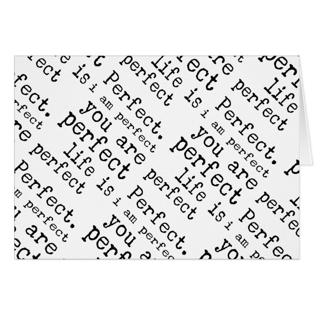 soy perfecto usted soy vida perfecta soy perfecto (Anverso (Horizontal))