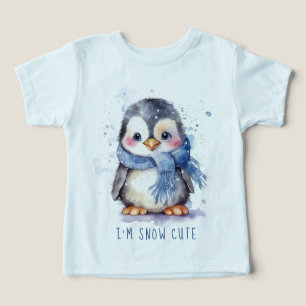 Soy Pingüino de Vacaciones de Invierno de Nieve Cu