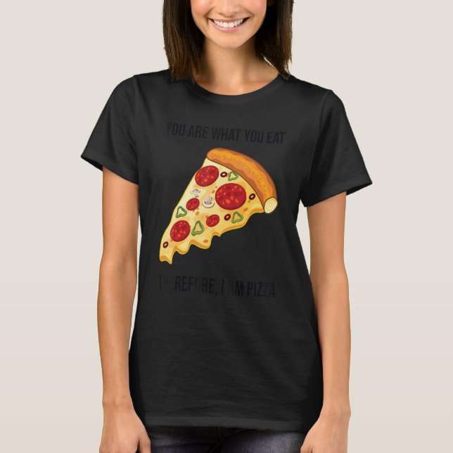 Soy Pizza Foodie Top Pizza Tee (Anverso)