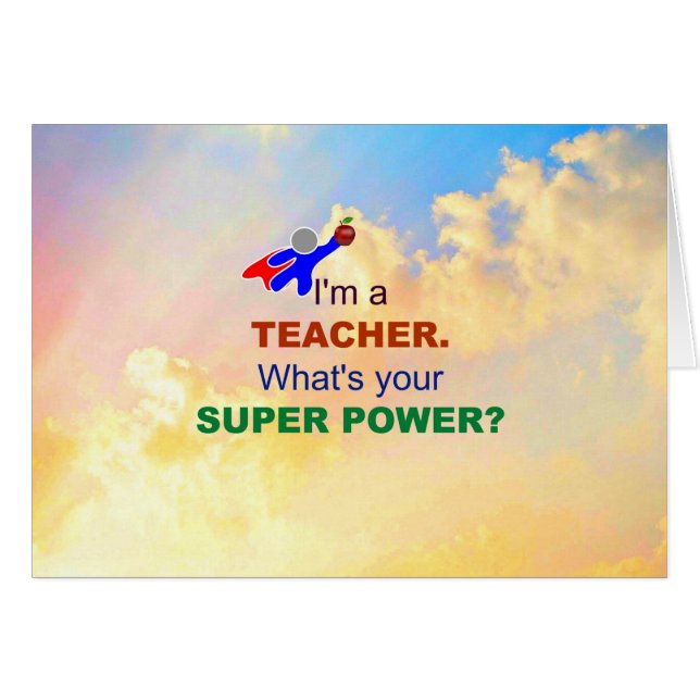 Soy profesor - Cielo de nubes (Anverso (Horizontal))