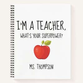 Soy profesor, ¿cuál es tu superpoder? Cuaderno