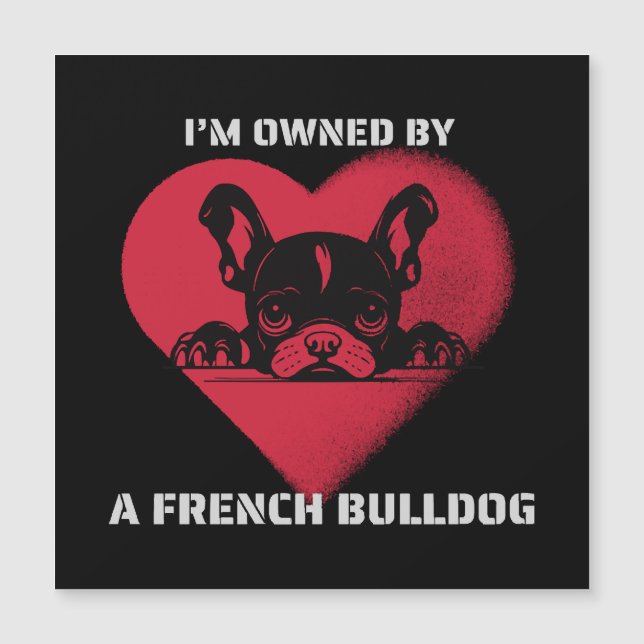 Soy propiedad de un Bulldog Francés (Anverso)