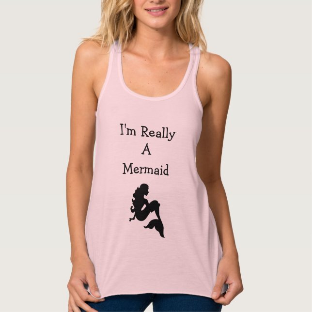 Soy realmente camisetas sin mangas de la sirena (Anverso)