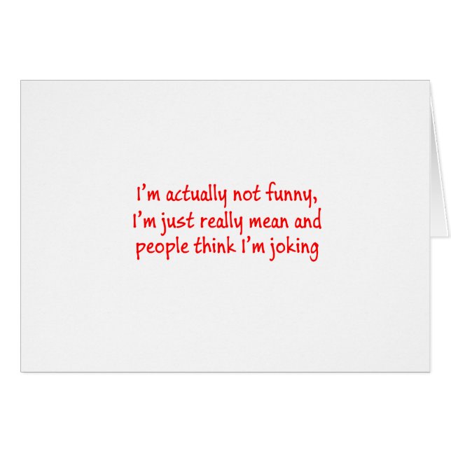 Soy realmente malo. (Anverso (Horizontal))