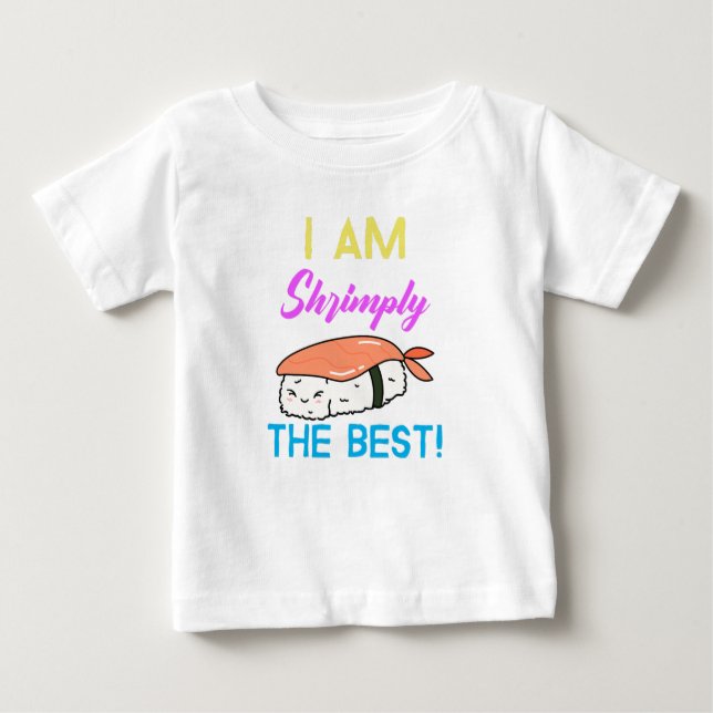 Soy Shrimply el Mejor: Kids Pun. Camiseta (Anverso)
