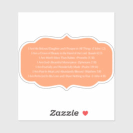 SOY SU AMADA HIJA CHRISTIANA PEGATINA