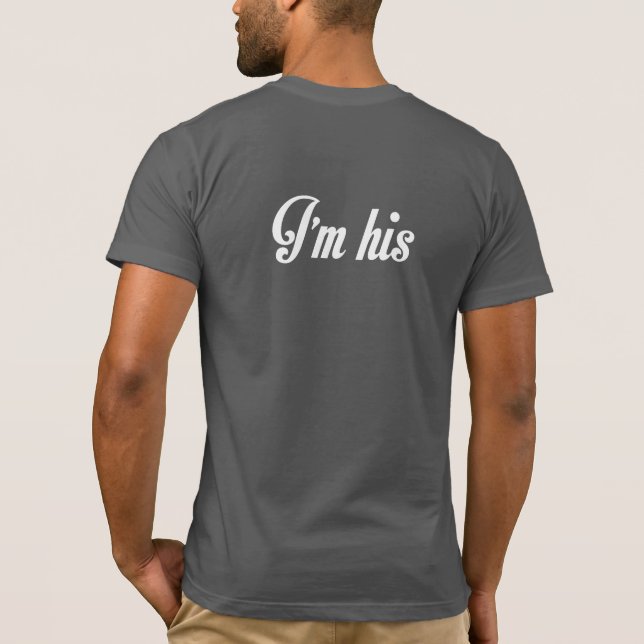 SOY SU CAMISETA DE PAREJAS DE MATRIMONIO GAY (Reverso)
