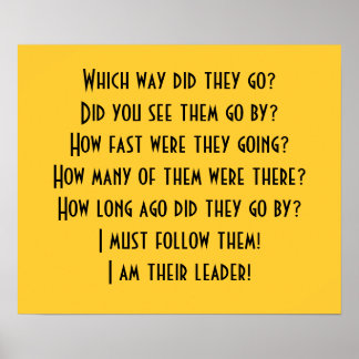 ¡Soy su líder! Póster
