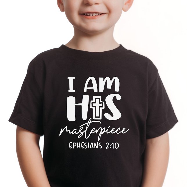 Soy Su Obra Maestra Efesios 2:10 Camisa Infantil (Subido por el creador)