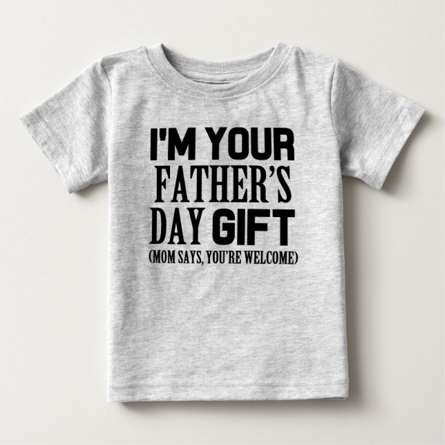 Soy su regalo del día de padre, camisa divertida (Anverso)