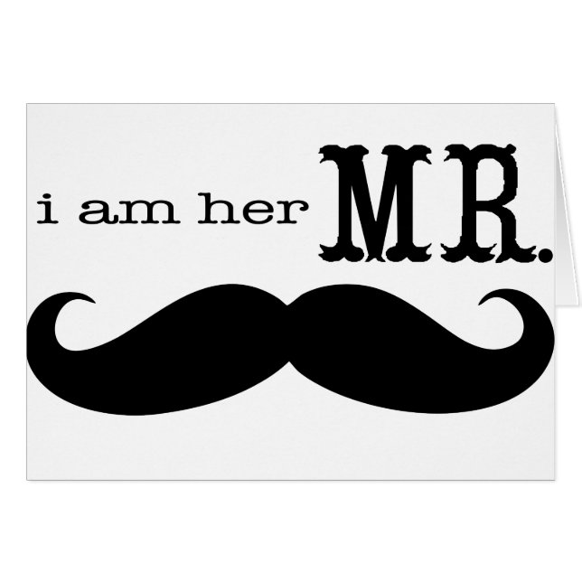 Soy su Sr. Mustache Grooms Regalos (Anverso (Horizontal))