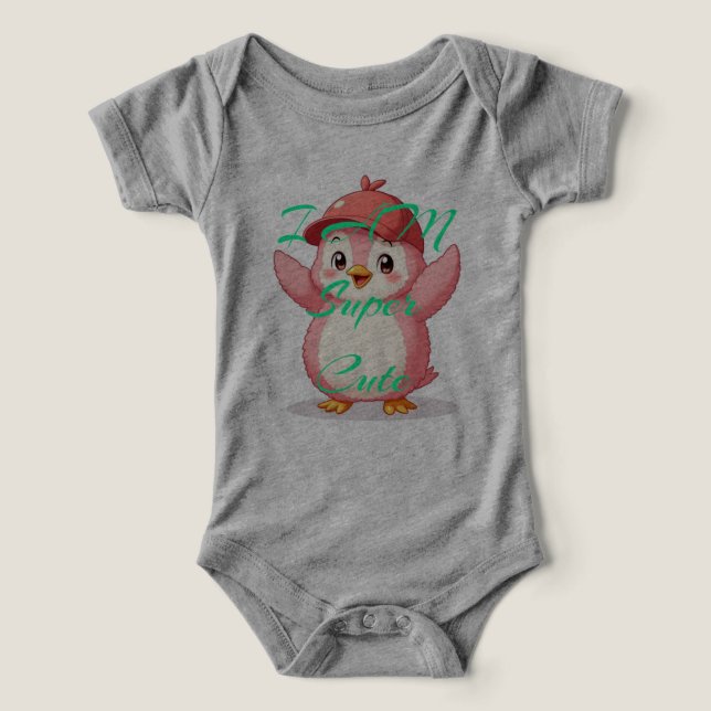 ¡Soy súper lindo! Ropa de niña adorable. (Diseño delantero )