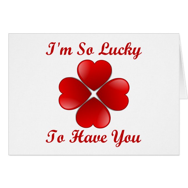 Soy tan afortunado tenerle (Ver. #2) (Anverso (Horizontal))