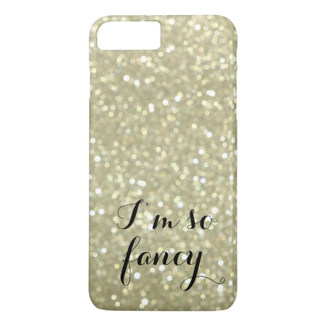 Soy tan Funda Fancy Gold para iPhone 7 Plus (Reverso)