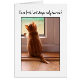 Soy tan pequeño Señor, ¿me oyes?