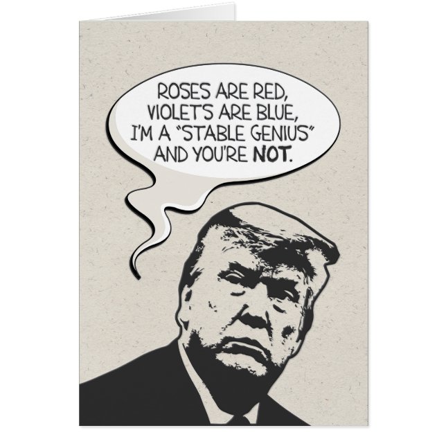 "Soy tarjeta de cumpleaños de Donald Trump de un (Frente)