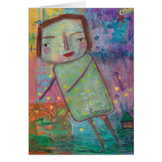 Soy tarjeta en blanco casera que va