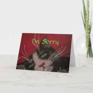 Soy tarjeta triste del gato