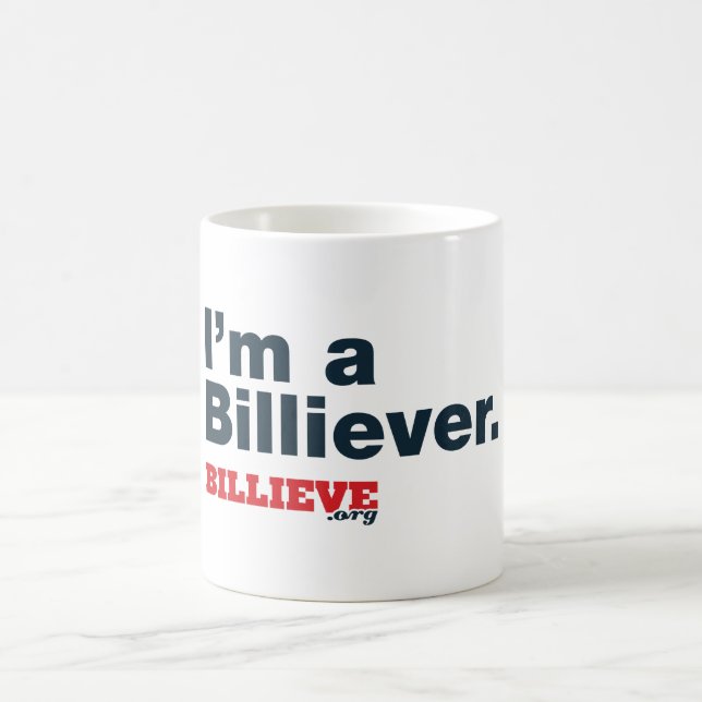 "Soy taza de café de un Billiever" (Centro)
