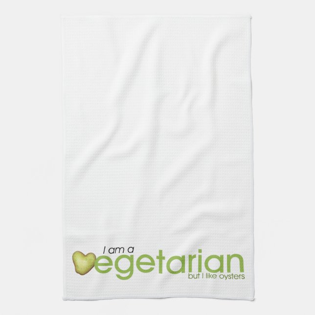 Soy toalla de cocina vertical vegetariana (Vertical)