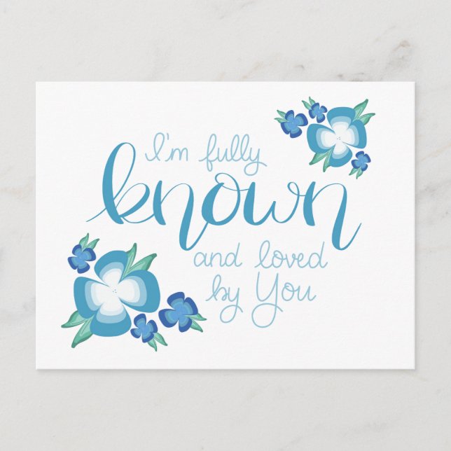 Soy totalmente conocido y amado por tu postal (Anverso)