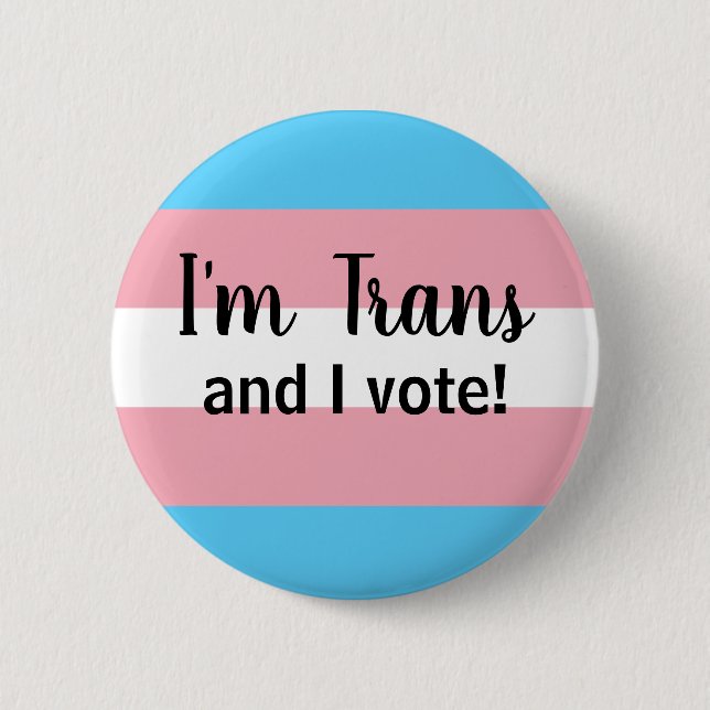 Soy Trans y voto el botón (Anverso)