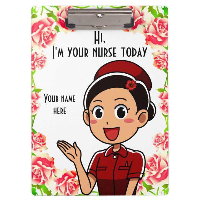 Soy tu enfermera 2 hoy portapapeles (Anverso)