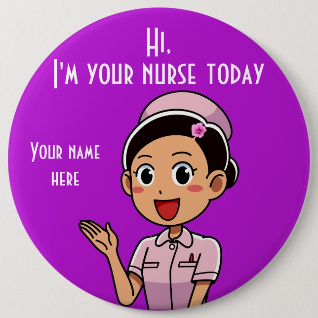Soy tu enfermera hoy botón de redondeo de 2 y 6 pu (Anverso)