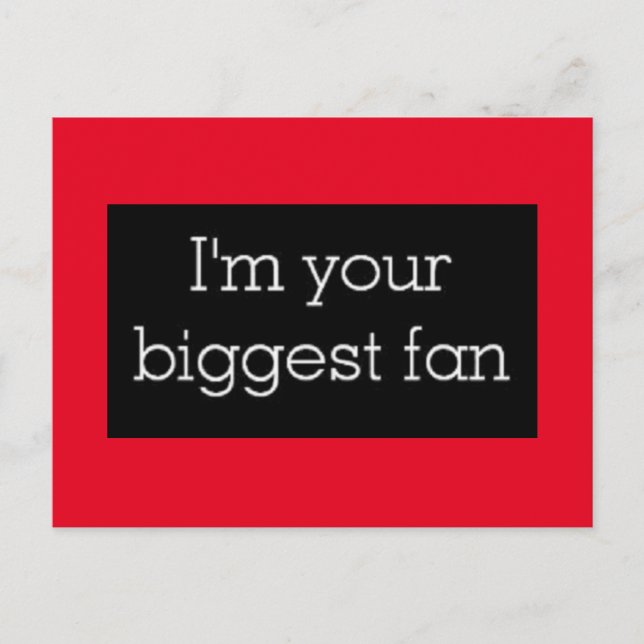 Soy tu mejor postal para fans (Anverso)