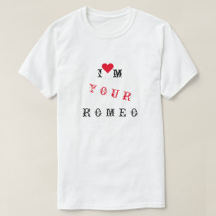 Soy tu Romeo Camiseta divertida con texto