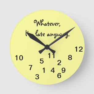 Soy último de todos modos reloj de pared
