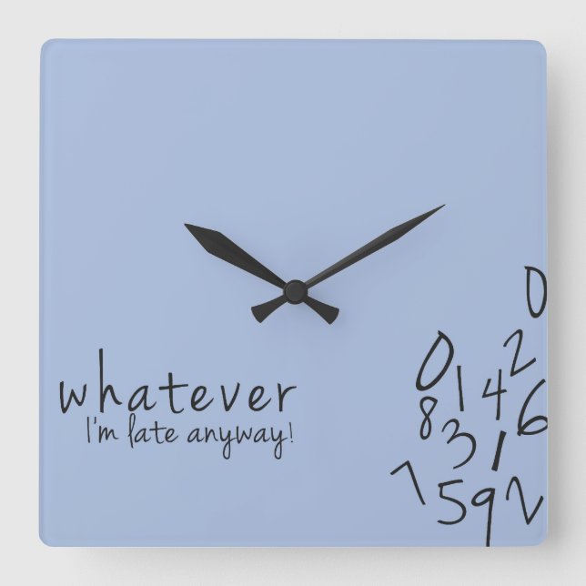 Soy último de todos modos reloj de pared divertido (Anverso)