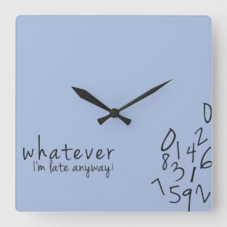 Soy último de todos modos reloj de pared divertido