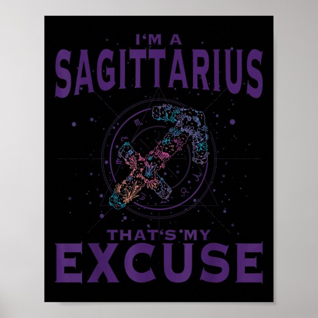 Soy Un Arquero De Arte Gráfico De Rótulo Zodiaco S (Frente)