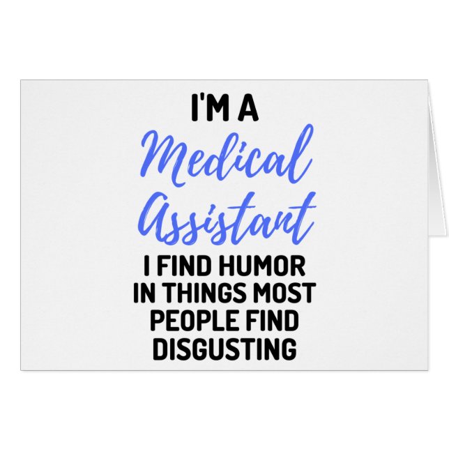 Soy un asistente médico que encuentro humor en las (Anverso (Horizontal))