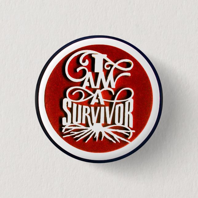 SOY UN botón de redondeo SURVIVOR (Anverso)