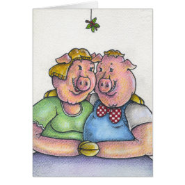 Soy un cerdo para usted tarjeta de Navidad