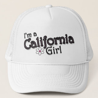 Soy un chica de California, flor, gorra de béisbol
