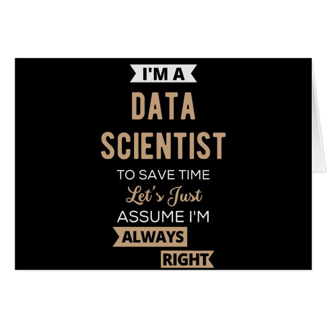 Soy un científico de datos, para ahorrar tiempo, s (Anverso (Horizontal))
