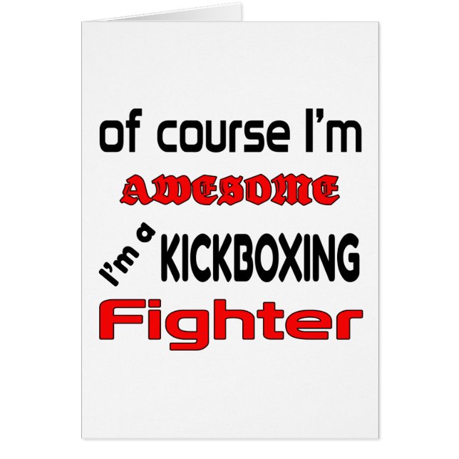 Soy un combatiente de Kickboxing (Frente)