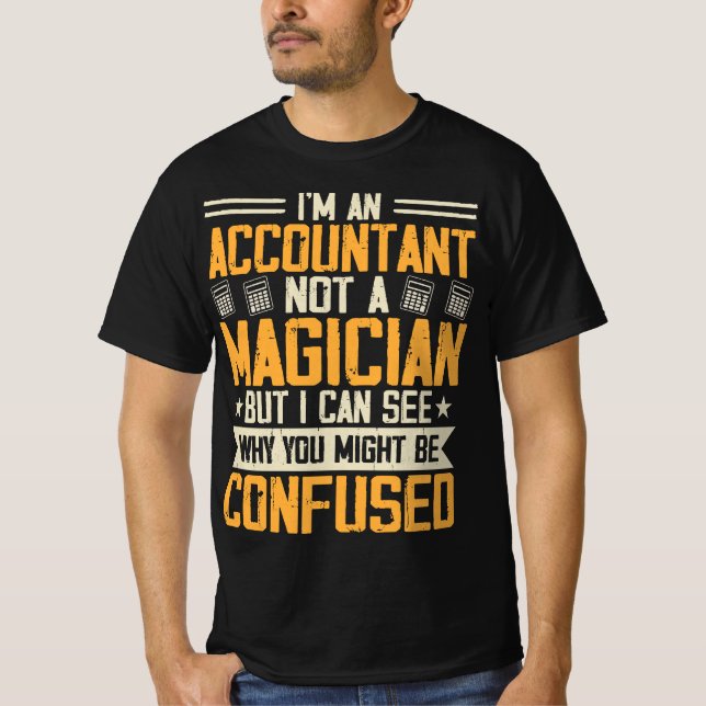 Soy un contable, no una camiseta mago (Anverso)
