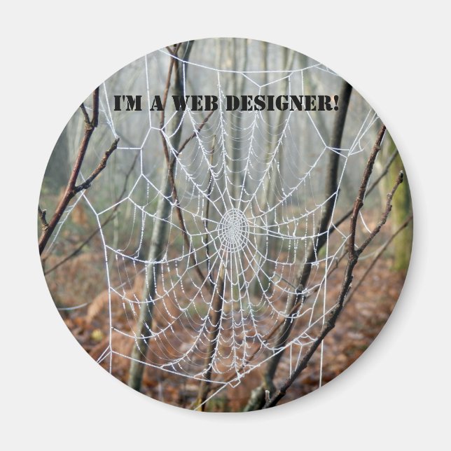 ¡Soy un diseñador WEB! Imán (Frente)